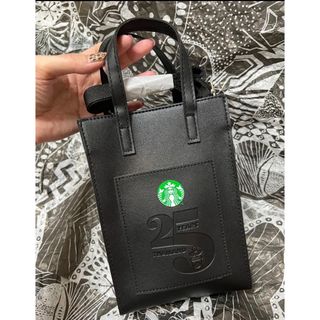 スターバックスコーヒー(Starbucks Coffee)の海外限定　スターバックス　ショルダーバッグ　ブラック　アニバーサリー(ショルダーバッグ)