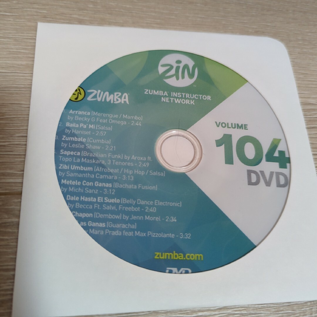 ZUMBA ZIN 104 DVD