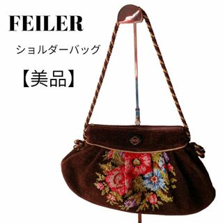 18超美品　フェイラー　FEILER　ショルダーバッグ　2way　花柄　斜めがけ