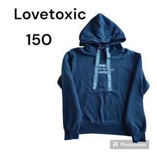 ラブトキシック(lovetoxic)のLovetoxic ラブトキシック  パーカー 黒 M 150(Tシャツ/カットソー)