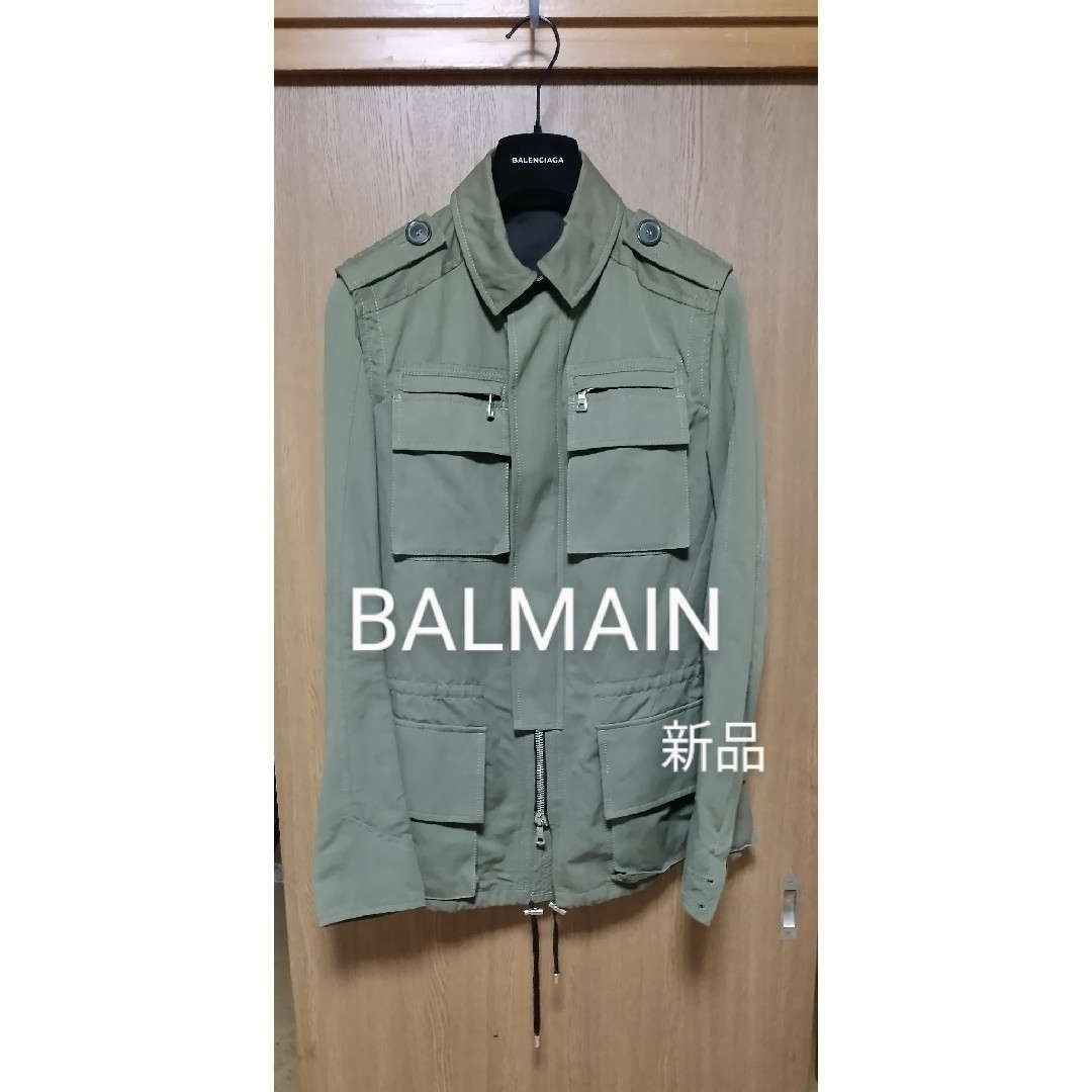 BALMAIN - BALMAIN 新品 メンズ ジャケット 長袖 アウター 秋冬 カーキ