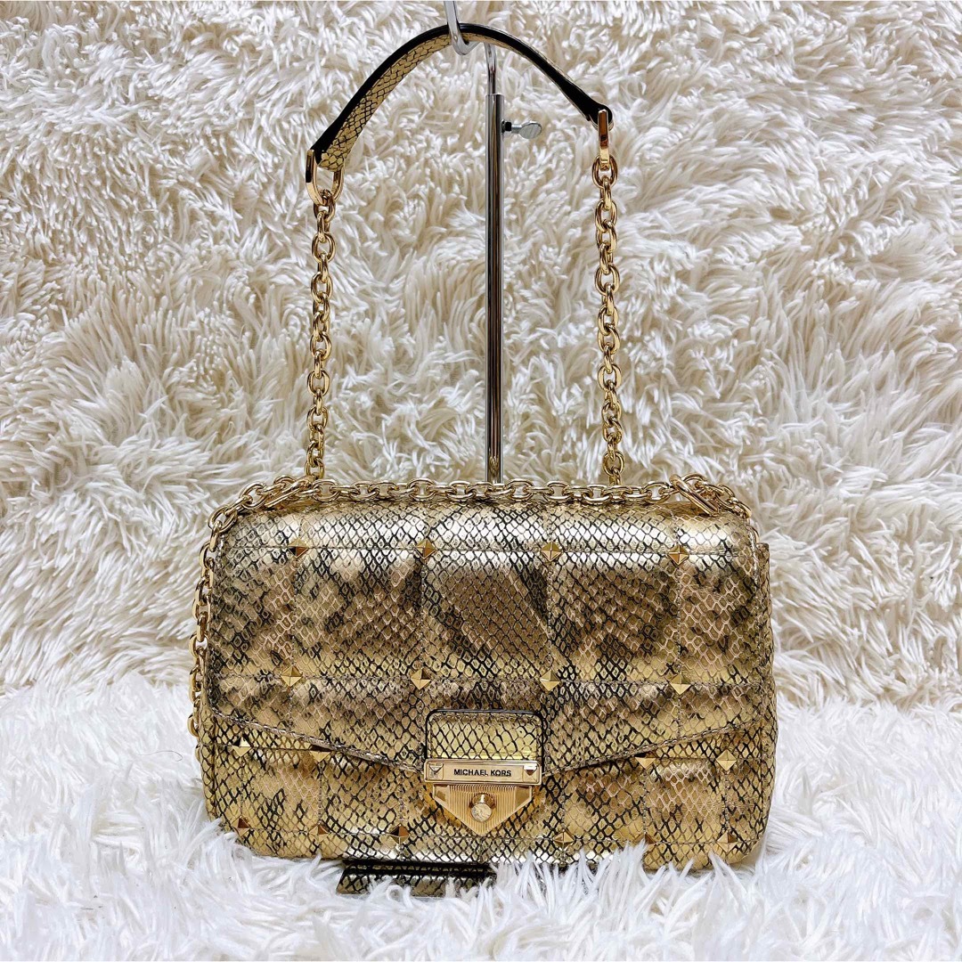 Michael Kors - マイケルコース ショルダーバッグ パイソン レザー