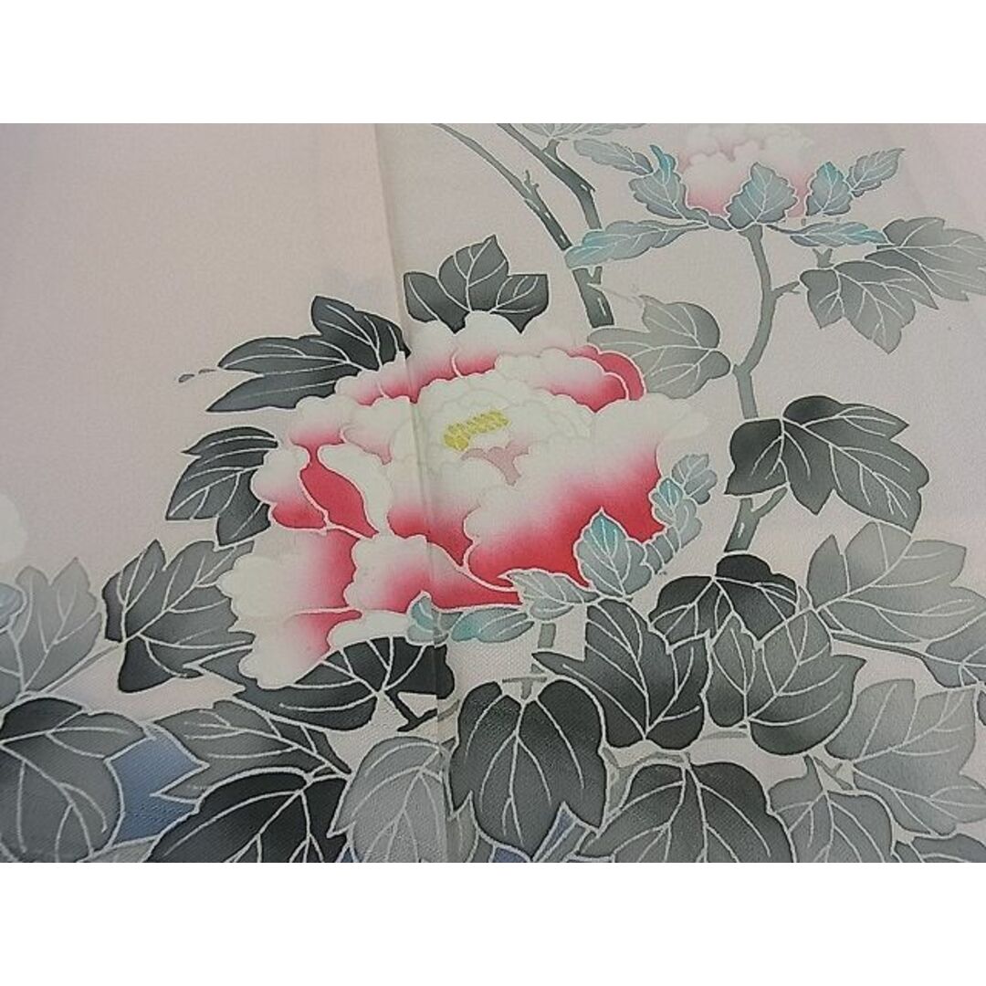 平和屋野田店■訪問着 流水牡丹文 暈し染め 逸品 n-mz6207