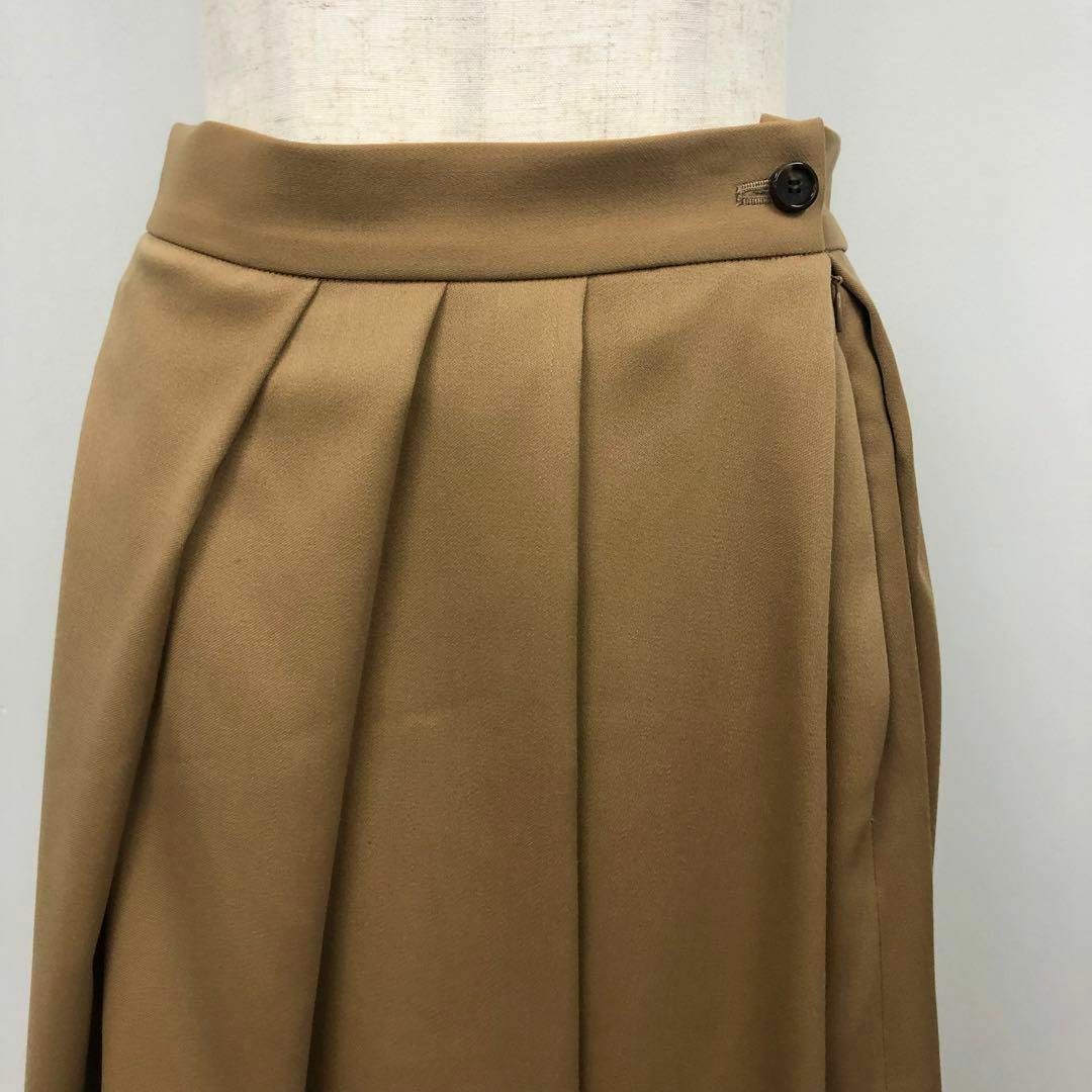 COLUMN ポリエステルウールタックフレアスカート size38 コラム-