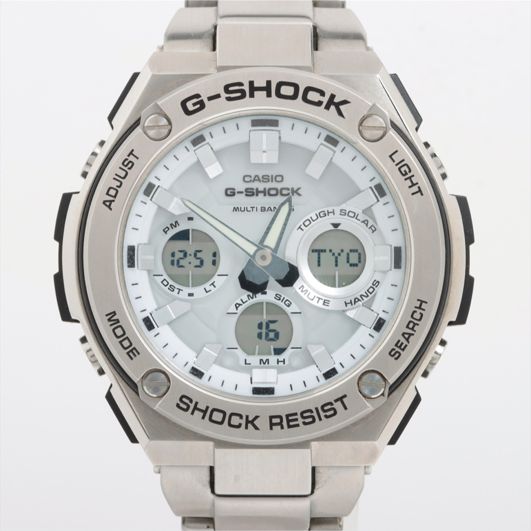 CASIO カシオ GST-W110D-7AJF 電波ソーラー シルバー - 腕時計(デジタル)