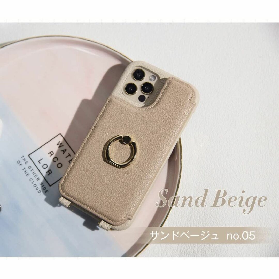 【色: グレー】iphone14 スマホケース ショルダー タイプ スマホケース 8