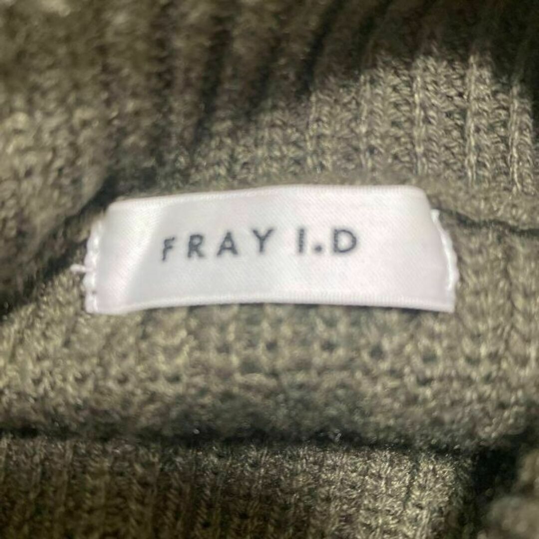 FRAY I.D(フレイアイディー)のFRAY I.D フレイアイディー ☆ ノースリタートルニット カーキ レディースのトップス(ニット/セーター)の商品写真