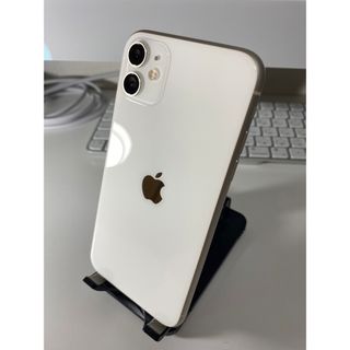 iPhone - 美品 iPhone11 128GB au simフリー ホワイト 中古の通販 by