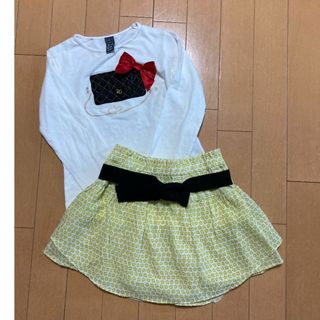 ザラキッズ(ZARA KIDS)の100-110センチ　ZARA 2枚セット(Tシャツ/カットソー)