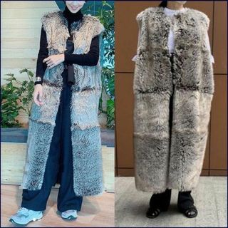 完全受注生産品】THINK FUR ビッグシルエット マキシ丈エコファー ...