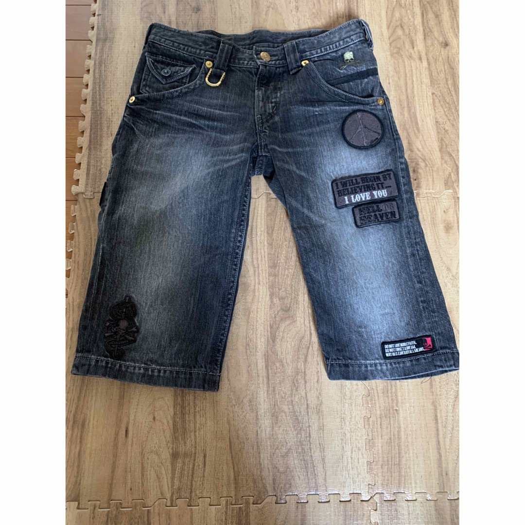 【レア品・SALE】NO MEANS NO レザーハーフパンツ