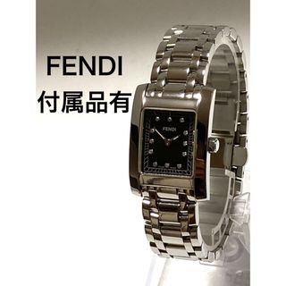 フェンディ(FENDI)の超美品！　FENDI フェンディ　12pダイヤ付き　電池新品　レディース腕時計(腕時計)