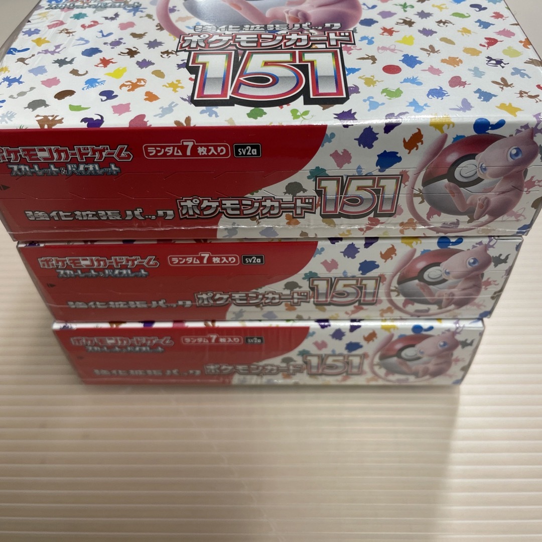 ポケモンカード151 3BOX シュリンク付き