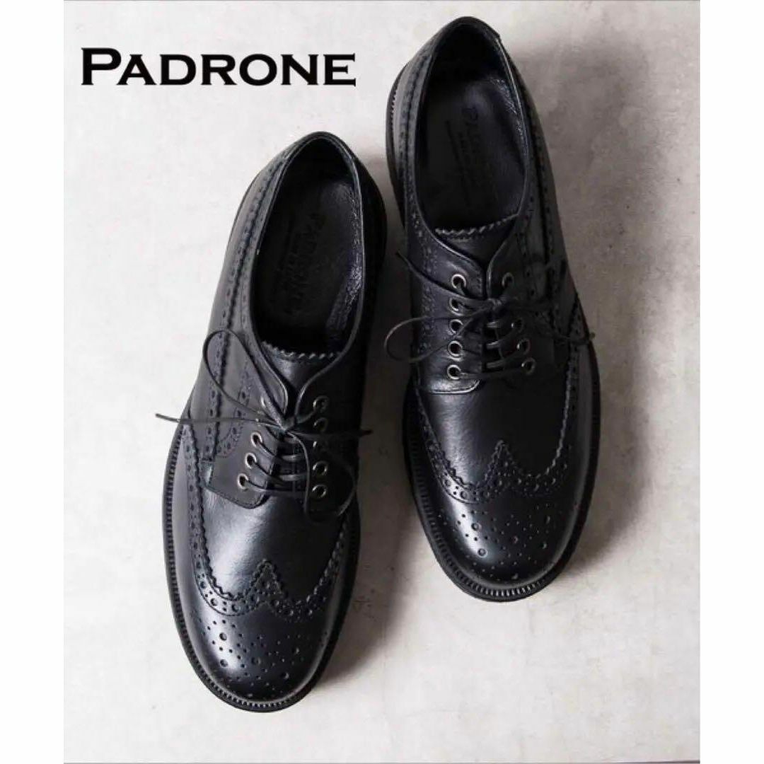 PADRONE STUDIOUS限定ラバーソール WING TIP SHOES