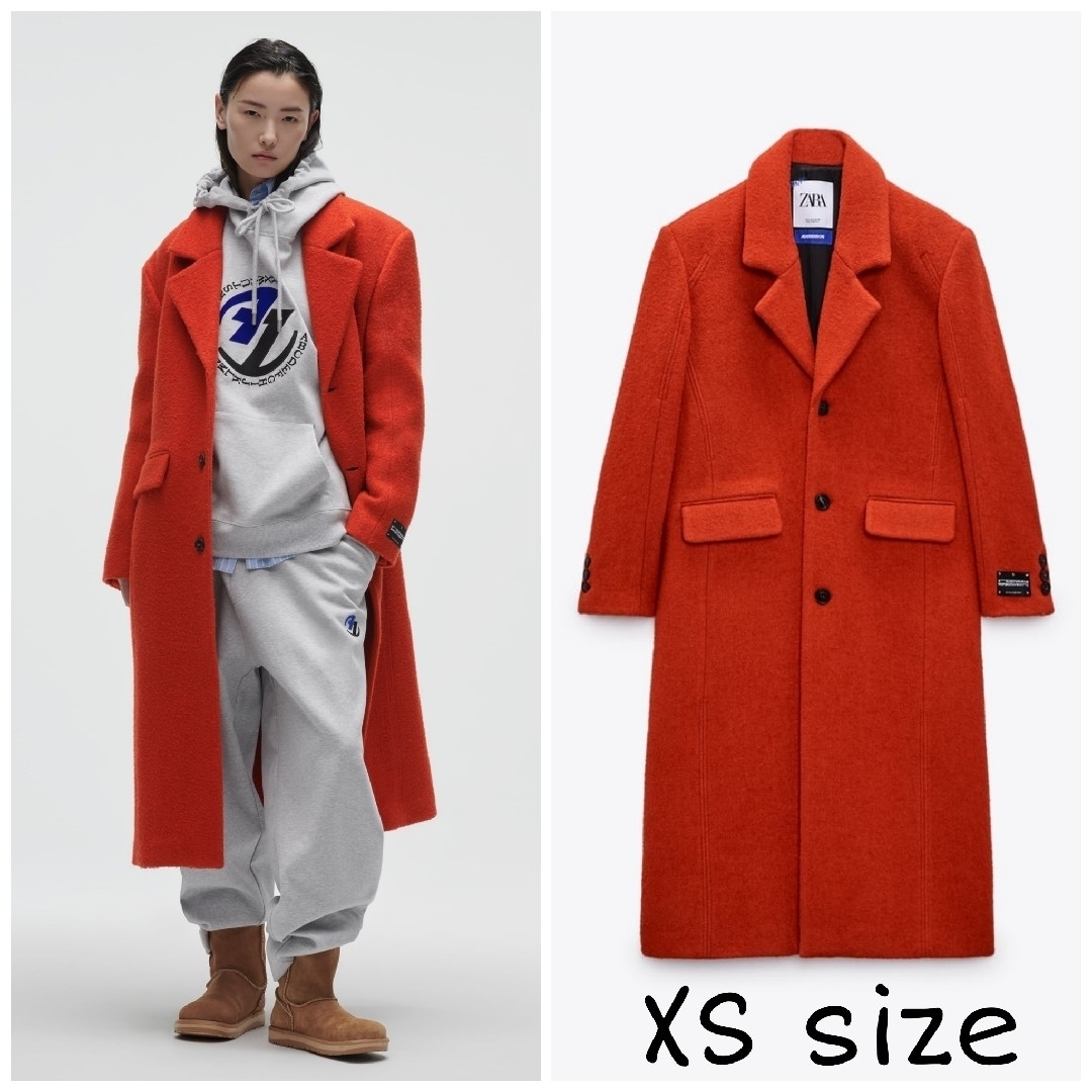 ZARA ウールオーバーサイズコート　xsサイズ