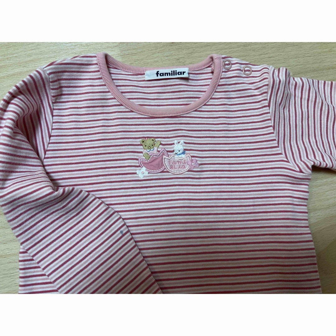 familiar(ファミリア)のファミリア familiar トップス Tシャツ ロンT 長袖 90 キッズ/ベビー/マタニティのキッズ服女の子用(90cm~)(Tシャツ/カットソー)の商品写真