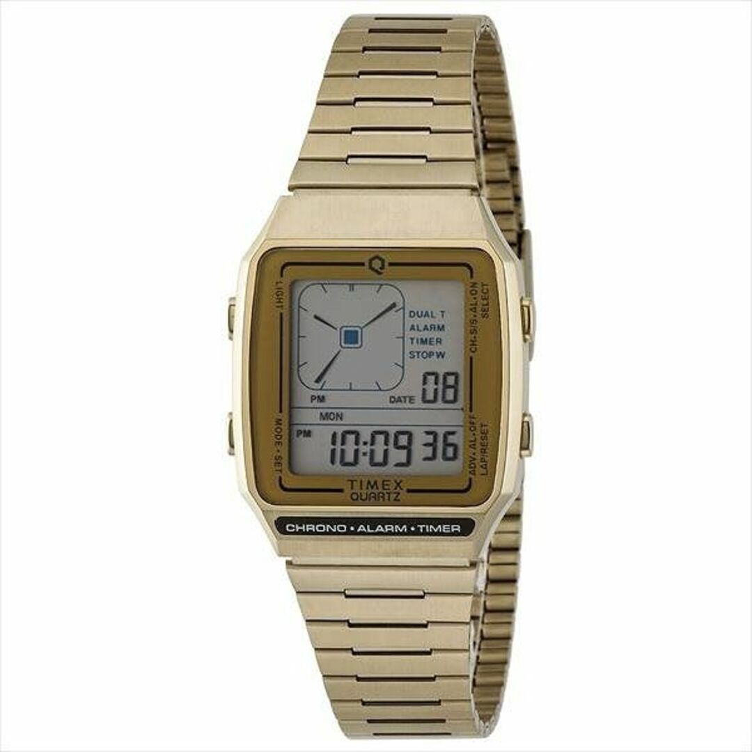 TIMEX(タイメックス)の新品 Q TIMEX Reissue Digital LCA ゴールド メンズの時計(腕時計(デジタル))の商品写真