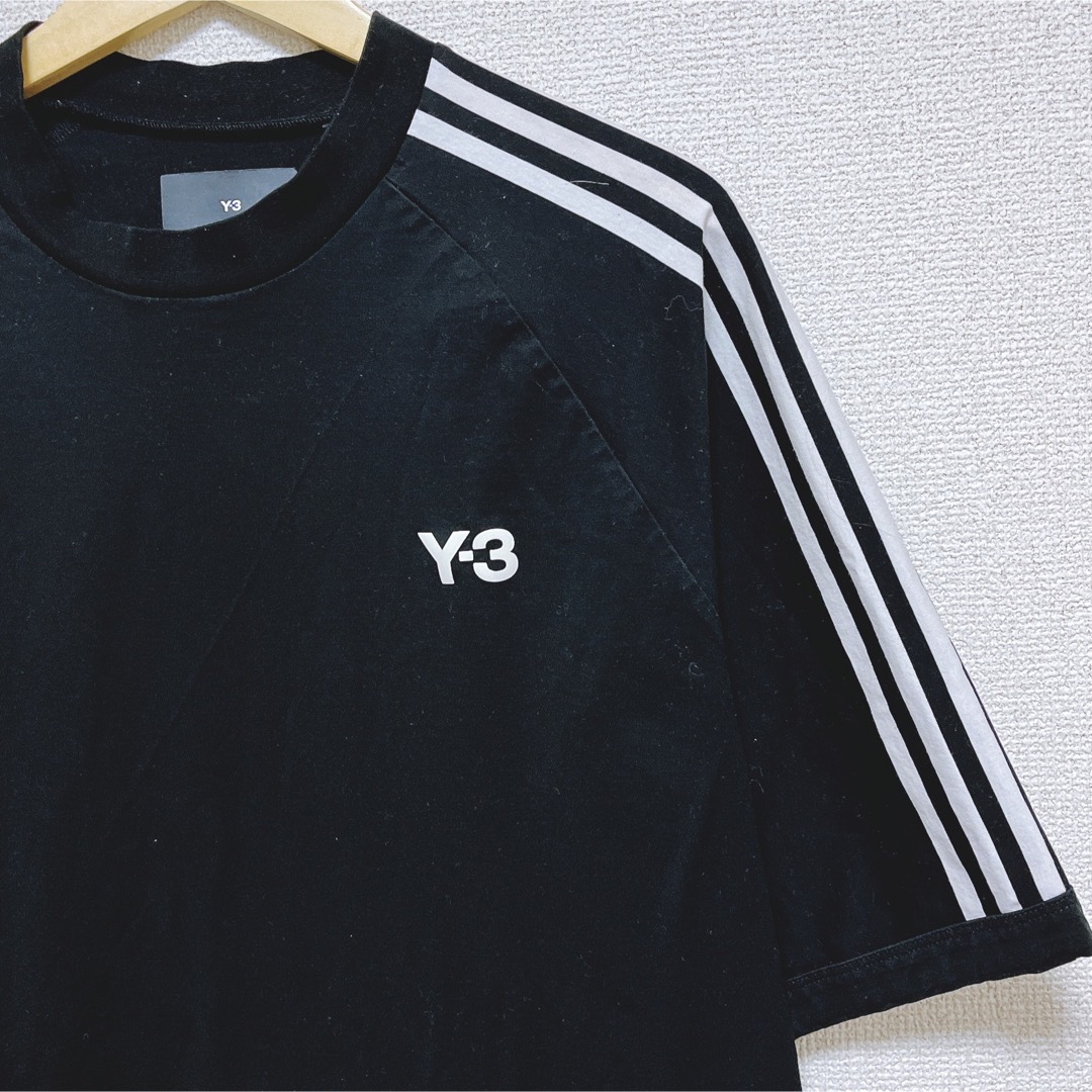 人気デザイン】Y-3 Tシャツ 3ストライプ 半袖 トップスMの通販 by きぃ