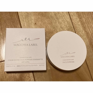 マキアレイベル(Macchia Label)の【新品付】薬用クリアエステフェイスパウダー　セミマット(フェイスパウダー)