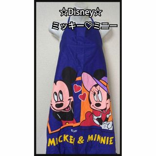 ディズニー(Disney)の★Disney★ミッキー♡ミニー 大型サイズ Big ロゴ プリント エプロン(その他)