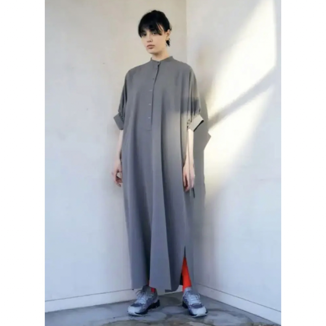 ENFOLD(エンフォルド)のENFOLD Comfortable Twill BIGシルエット DRESS レディースのワンピース(ロングワンピース/マキシワンピース)の商品写真