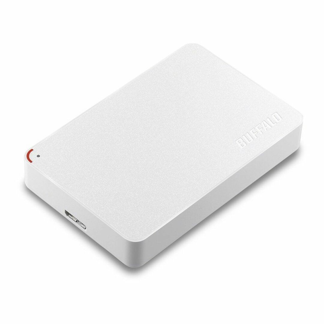 【色: ホワイト】BUFFALO 2.5インチ 外付けHDD 2.0TB ホワイ