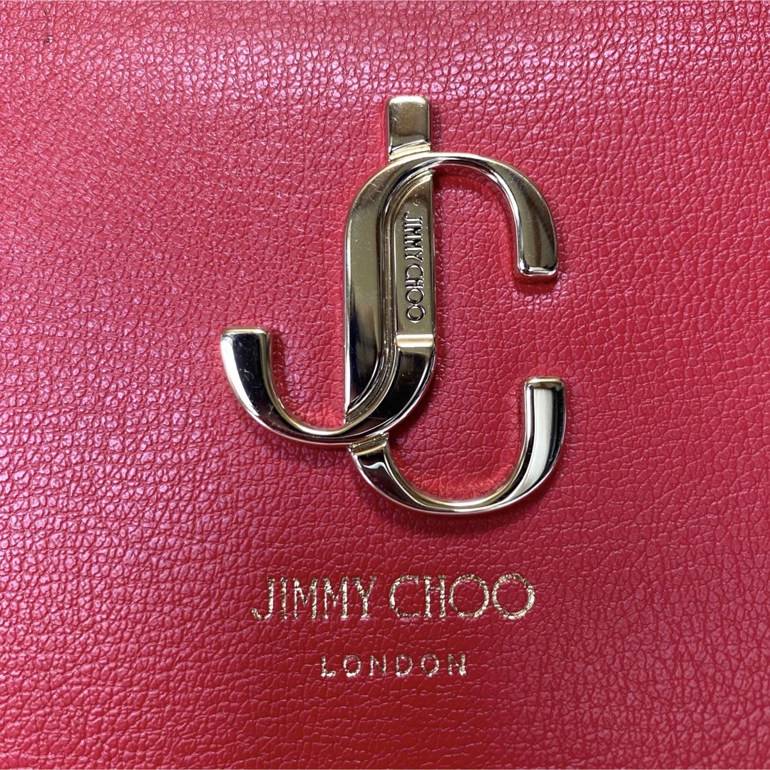 JIMMY CHOO(ジミーチュウ)の【美品】JIMMY CHOO VARENNE RED JC TOTE BAG レディースのバッグ(トートバッグ)の商品写真