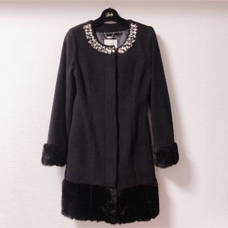 Redy ♡ キラキラ ジュエリー ファー ビジュー 黒 BLACK 美品