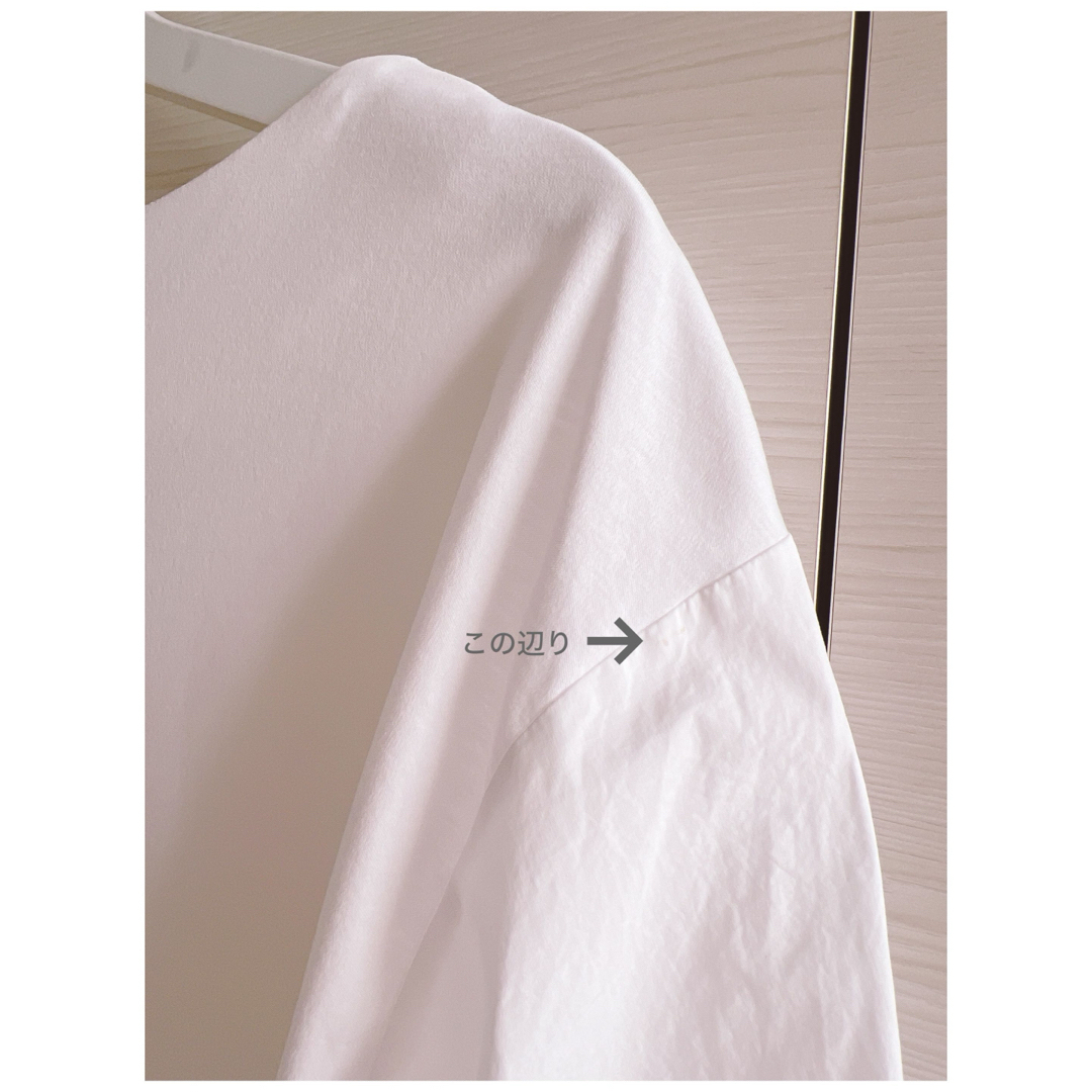 le.coeur blanc(ルクールブラン)の最終sale⭐︎ルクールブラン❤︎袖ボリューム プルオーバー❤︎異素材 トップス レディースのトップス(シャツ/ブラウス(長袖/七分))の商品写真