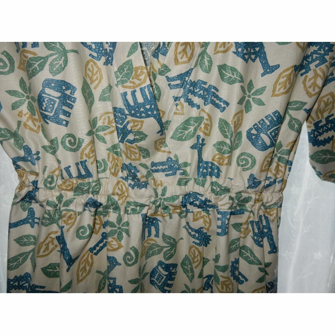 手作り着物風ワンピース レディースのワンピース(ロングワンピース/マキシワンピース)の商品写真