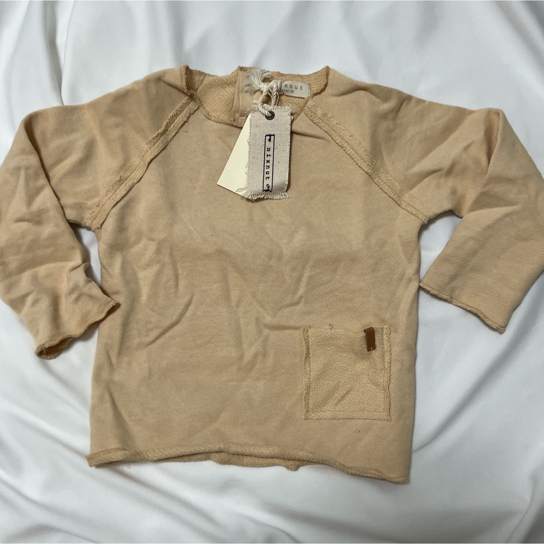 こどもビームス(コドモビームス)のnixnut raw shirt latte 86 キッズ/ベビー/マタニティのキッズ服男の子用(90cm~)(Tシャツ/カットソー)の商品写真