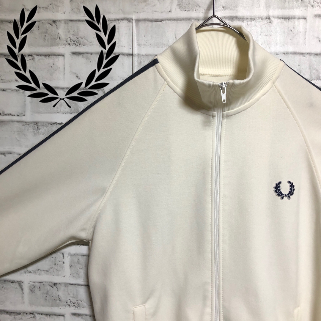 FRED PERRY(フレッドペリー)の90s⭐️Fred Perry トラックジャケット M 刺繍月桂樹vintage メンズのトップス(ジャージ)の商品写真