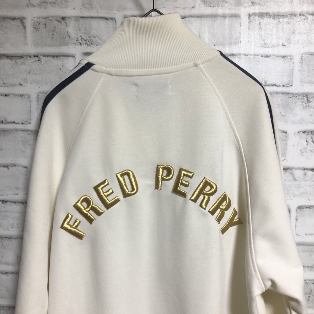 FRED PERRY(フレッドペリー)の90s⭐️Fred Perry トラックジャケット M 刺繍月桂樹vintage メンズのトップス(ジャージ)の商品写真