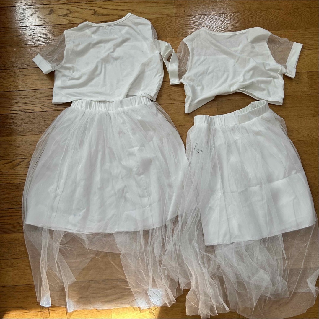 シーイン　セットアップ　姉妹お揃い　 キッズ/ベビー/マタニティのキッズ服女の子用(90cm~)(Tシャツ/カットソー)の商品写真