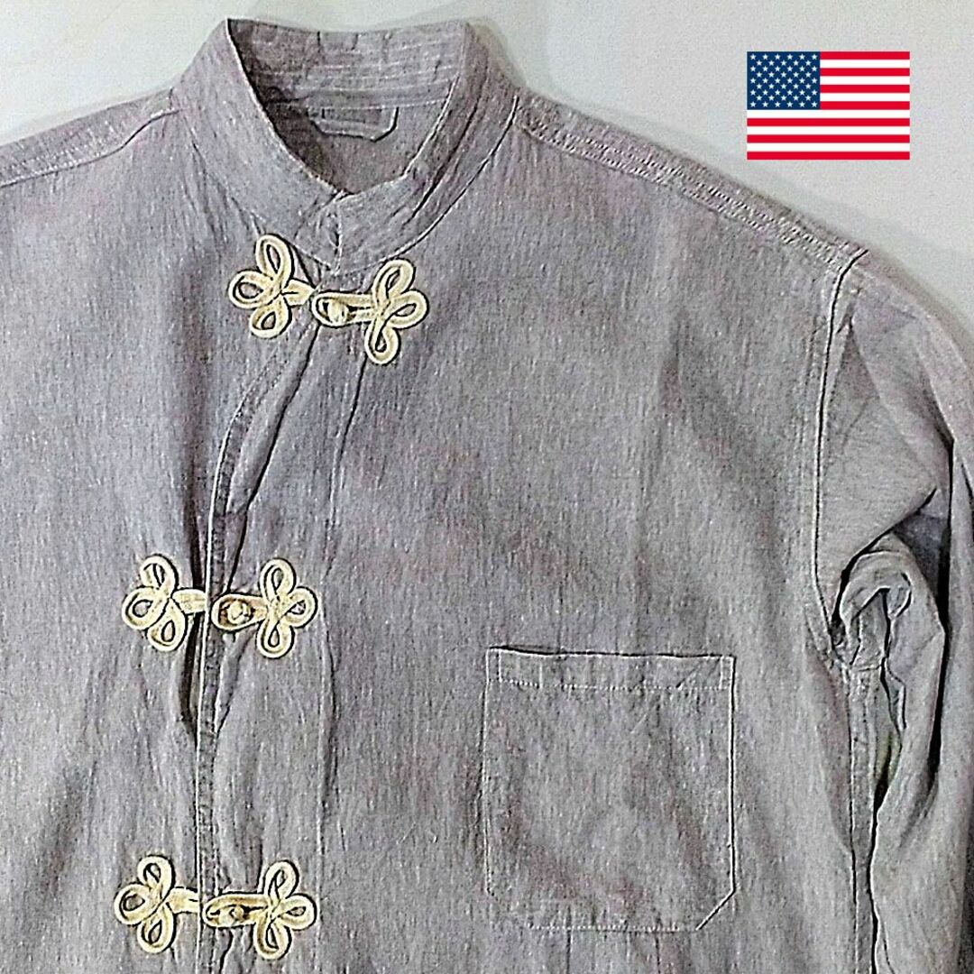 Lsize 1936年仕様 U.S.army チャイニーズボタンシャツ メンズのトップス(シャツ)の商品写真