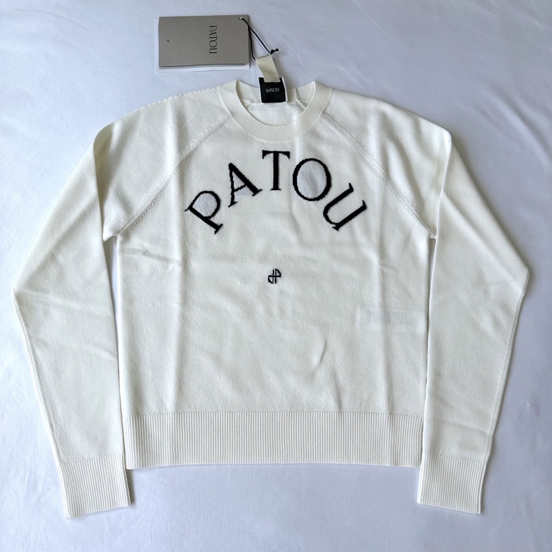 PATOU - 新品未着用 白M PATOU パトゥ ウールブレンドジャンパー 長袖