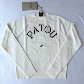 パトゥ(PATOU)の新品未着用 白M PATOU パトゥ ウールブレンドジャンパー 長袖ニット(ニット/セーター)