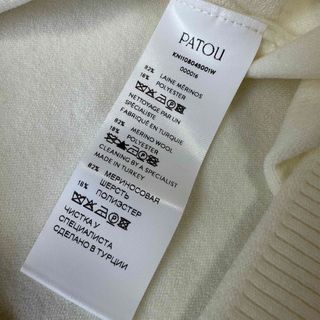 PATOU - 新品未着用 白M PATOU パトゥ ウールブレンドジャンパー 長袖