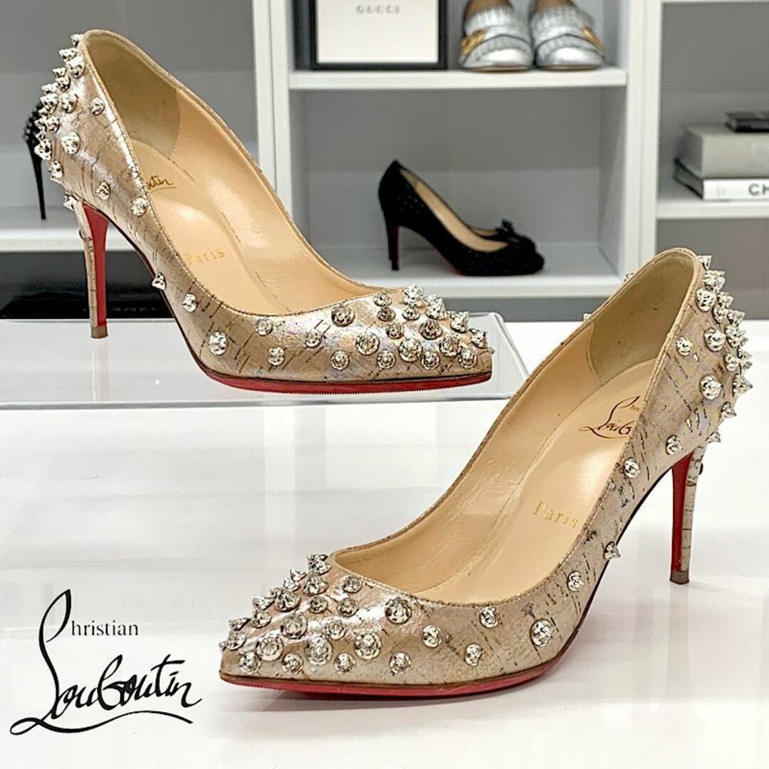 Christian Louboutin - 7238 クリスチャンルブタン スパイク コルク