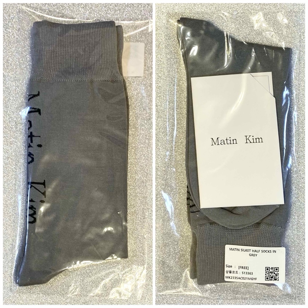 MARTIN KIM マーティンキム 靴下 ソックス 黒 グレー 白 ホワイト