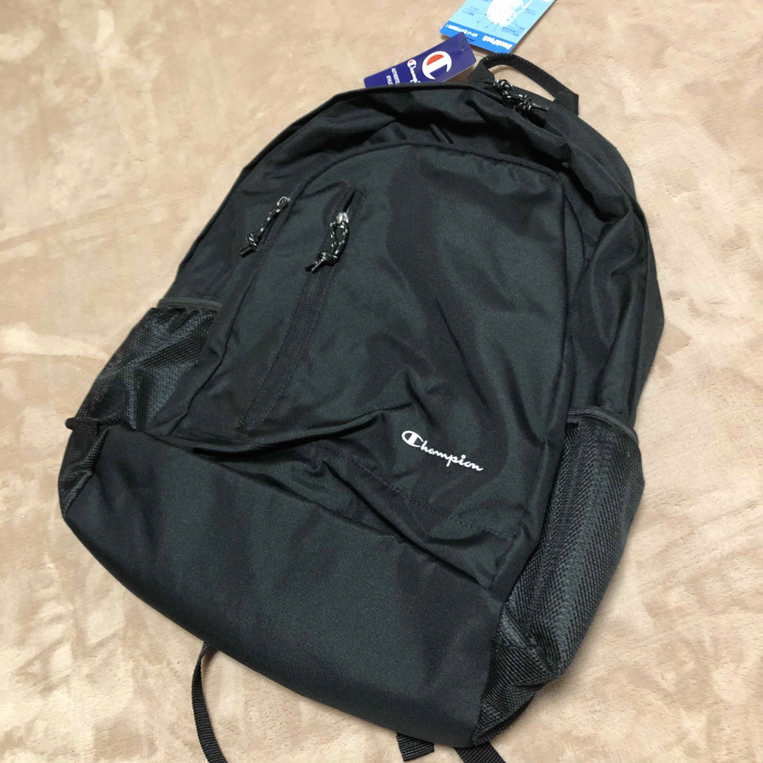 新品  Champion チャンピオン リュック バッグパック ワンポイント 黒