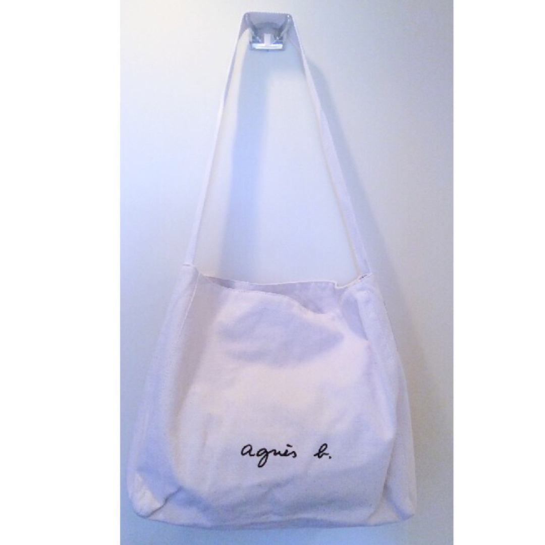 agnes b.(アニエスベー)のアニエスベー　ショルダーバッグ　トートバッグ　アイボリー　白 レディースのバッグ(ショルダーバッグ)の商品写真