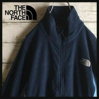 ザノースフェイス(THE NORTH FACE)の【人気定番】ノースフェイス☆刺繍ロゴ入りジップフリース　ブルー系　1095(ブルゾン)