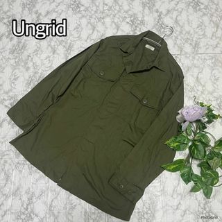 アングリッド(Ungrid)の【大人気ブランド♡アングリッド】カーキ　羽織り　シャツ　即売れ商品(ミリタリージャケット)