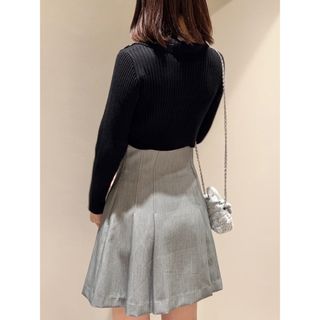 【正規品】snidel サイドプリーツスカショーパン GRY グレー size0