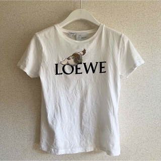 LOEWE ロエベ 和風プリントリボンTシャツ グレー系 36