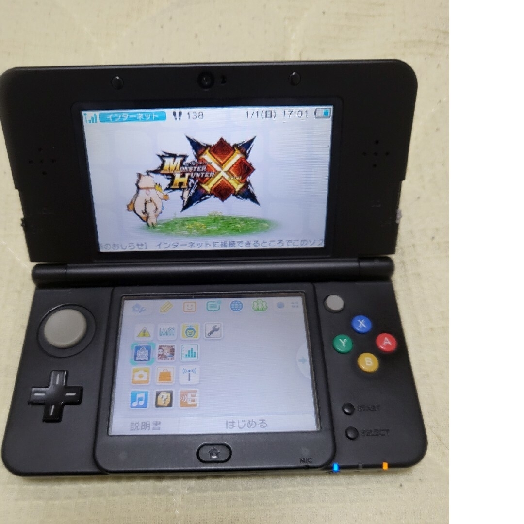 ニンテンドー3DS - new NINTENDO 3DS ブラック 充電台 USB充電器 4GB ...