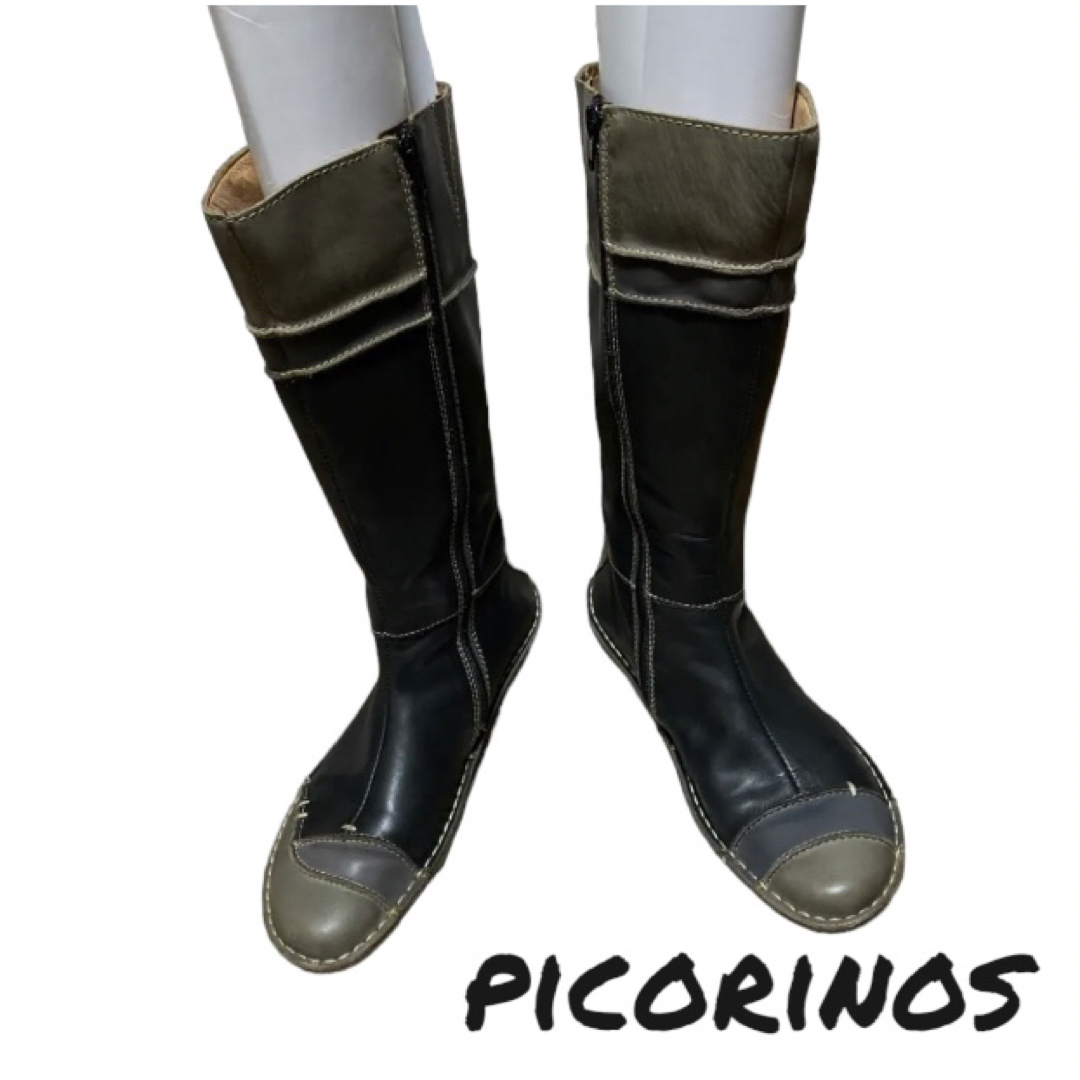 【PIKOLINOS】パッチワークロングブーツ