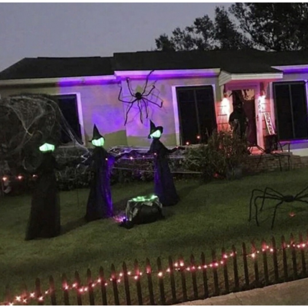 ハロウィン 魔女 ウィッチ LED パーティー プラスチック オバケ屋敷
