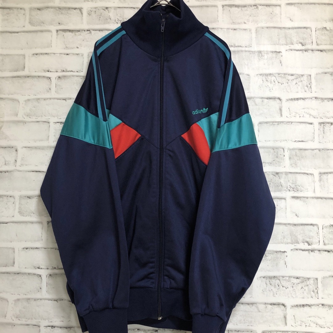 adidas(アディダス)の80s⭐️adidas トラックジャケット XL 刺繍トレファイルvintage メンズのトップス(ジャージ)の商品写真